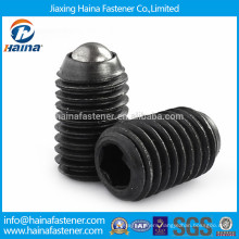 Black plated carbon steel spring and plunger set screw with ball